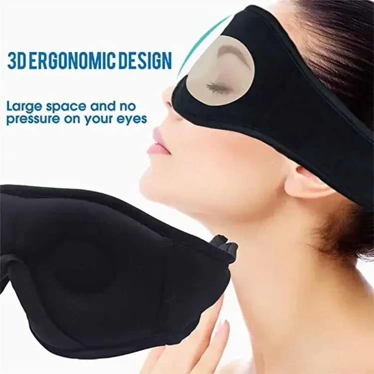 3D Eye Mask with Bluetooth Music & HD Speakers – Sleeping Headphones