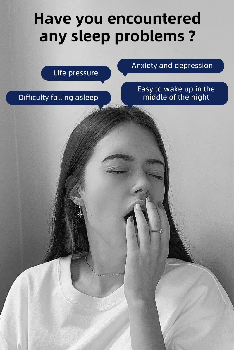 Microcurrent EMS Sleep Aid Device - Stress & Anxiety Relief Palm Massager for Insomnia