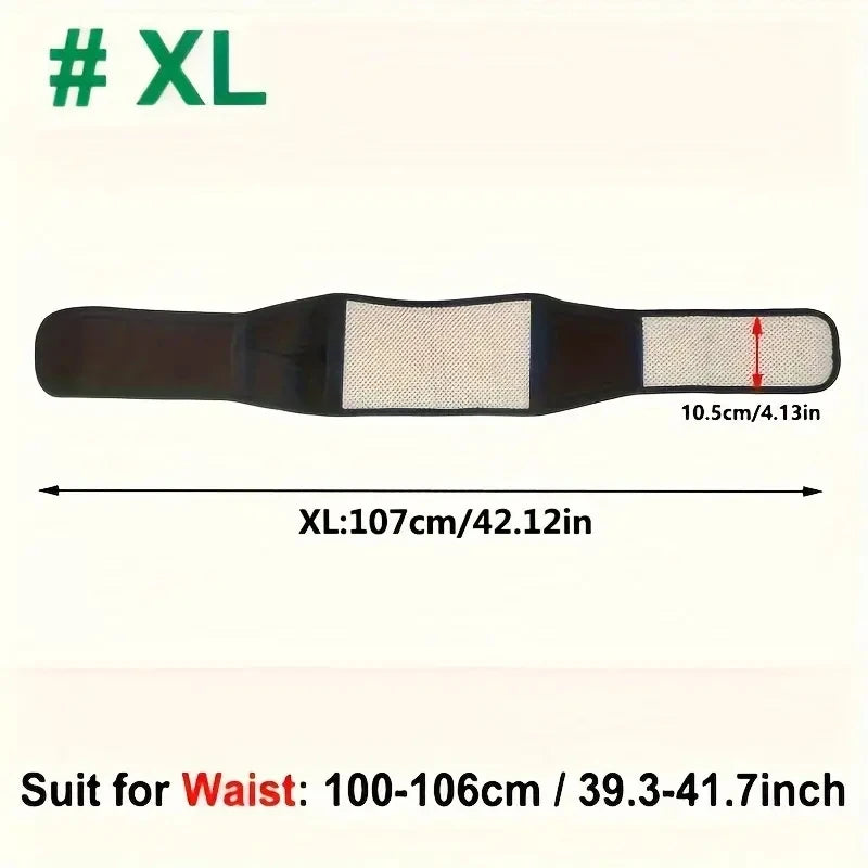 Adjustable Self-Heating Magnetic Therapy Back & Waist Support Belt