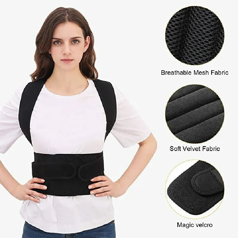 Adjustable Back Posture Corrector | Breathable Support for Kids & Teens