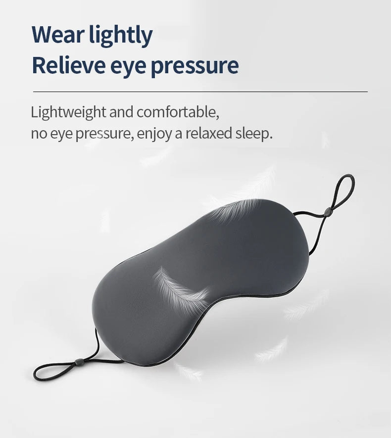 Korean Style Ice Silk Sleeping Eye Mask – Dual Use, Adjustable & Light Blocking