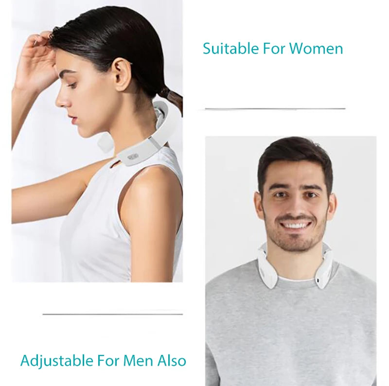 Portable Mini Cervical Massager - Deep Neck & Shoulder Warm Pressing Care