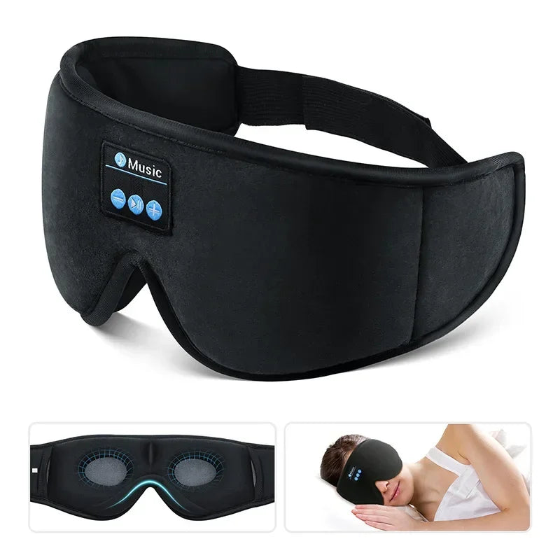 3D Eye Mask with Bluetooth Music & HD Speakers – Sleeping Headphones