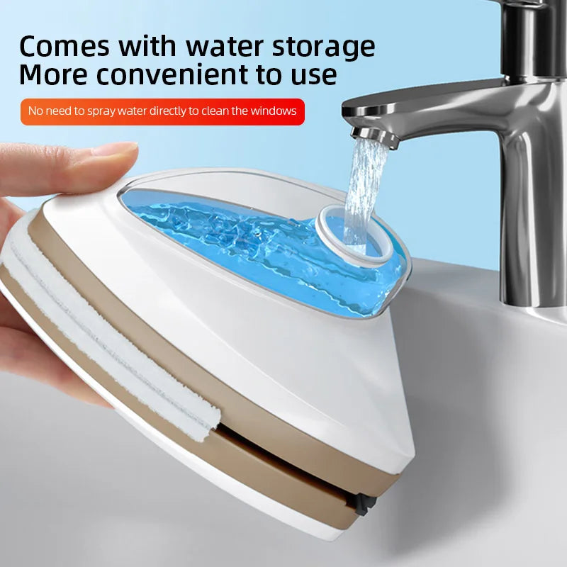 Magnetic Glass Window Cleaner - Double-Layer Wiper for Home Use