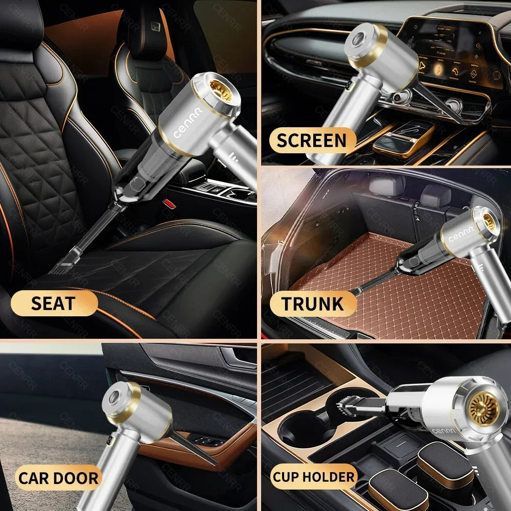 360,000PA Cordless Car Vacuum Cleaner - Strong Suction, Portable Handheld