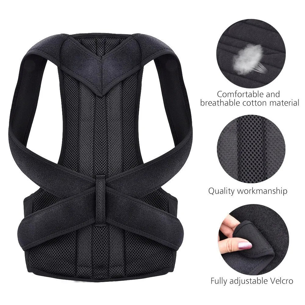 Adjustable Back Posture Corrector | Breathable Support for Kids & Teens