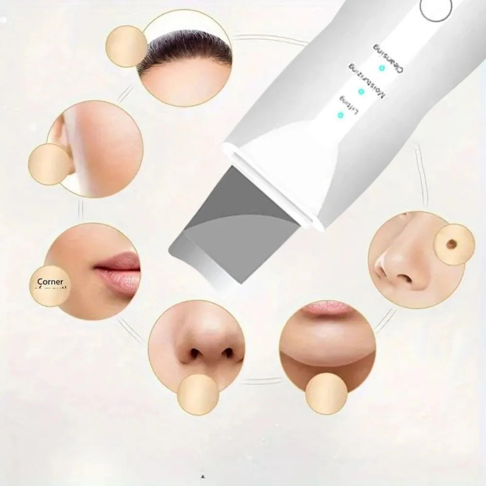 Ultrasonic Skin Scraper Pore Cleaning Facial Deep Cleaning Machine Suitable for Female and Male