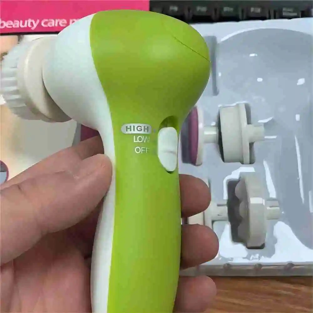 5-in-1 Facial Cleanser & Pore Massager - Portable Electric Beauty Tool