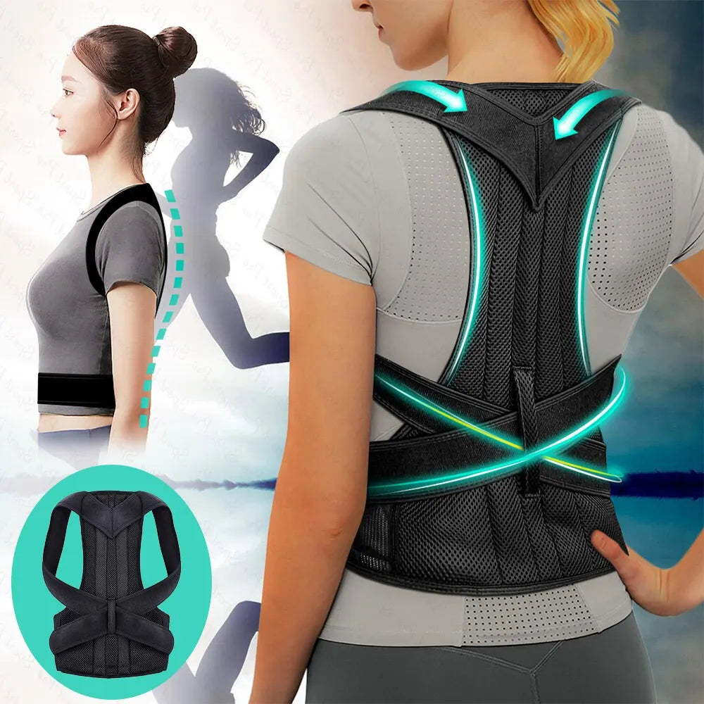 Adjustable Back Posture Corrector | Breathable Support for Kids & Teens