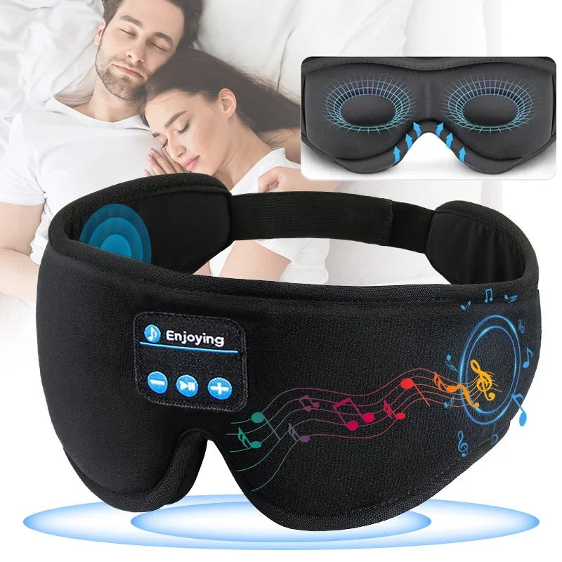 3D Eye Mask with Bluetooth Music & HD Speakers – Sleeping Headphones
