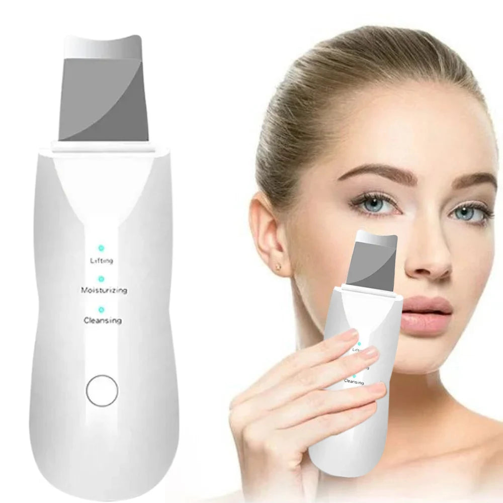 Ultrasonic Skin Scraper Pore Cleaning Facial Deep Cleaning Machine Suitable for Female and Male