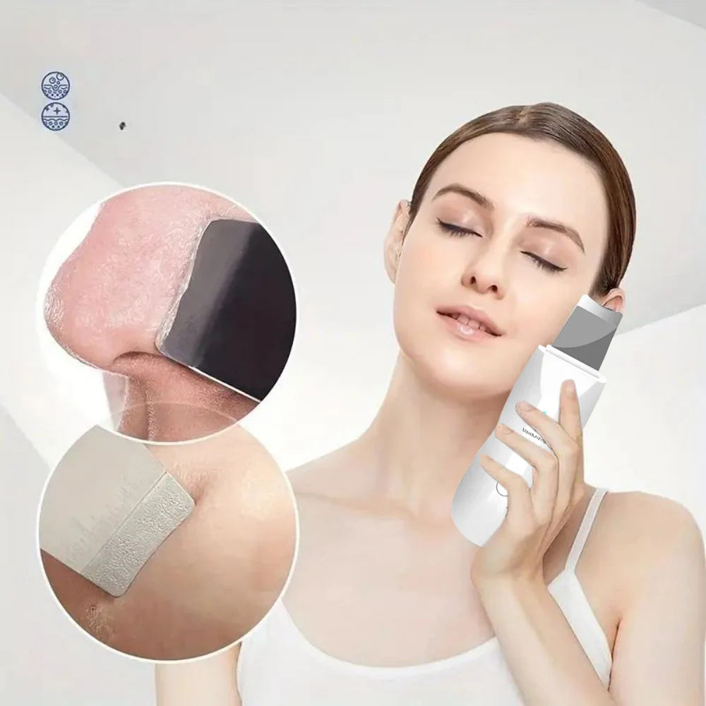 Ultrasonic Skin Scraper Pore Cleaning Facial Deep Cleaning Machine Suitable for Female and Male