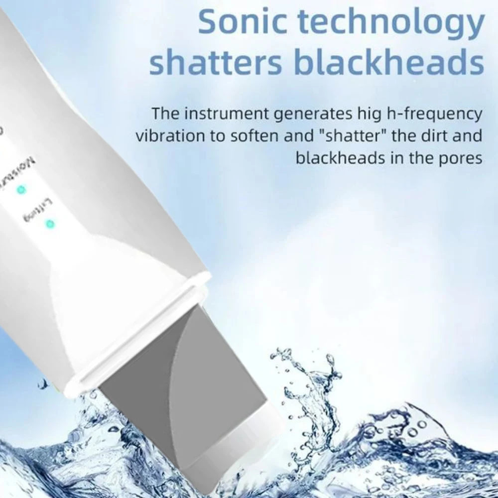 Ultrasonic Skin Scraper Pore Cleaning Facial Deep Cleaning Machine Suitable for Female and Male
