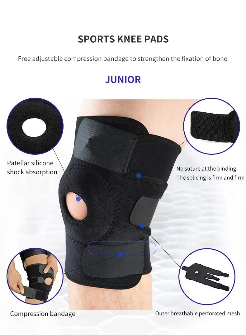 Breathable Adjustable Knee Brace for Pain & Exercise Support