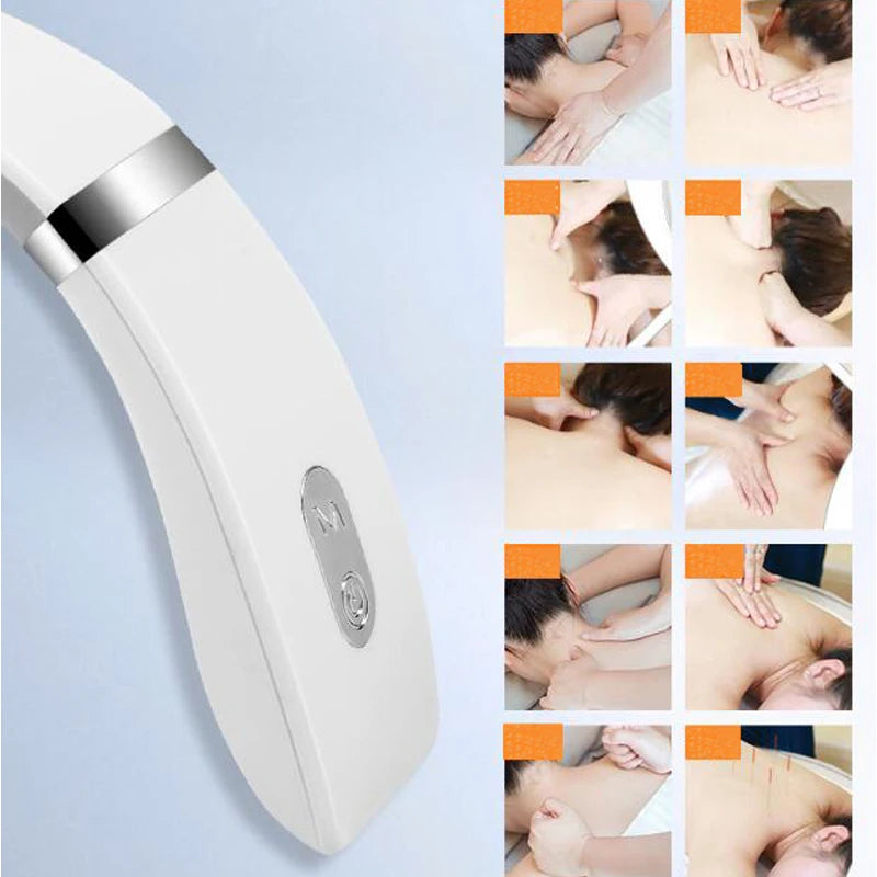 Portable Mini Cervical Massager - Deep Neck & Shoulder Warm Pressing Care