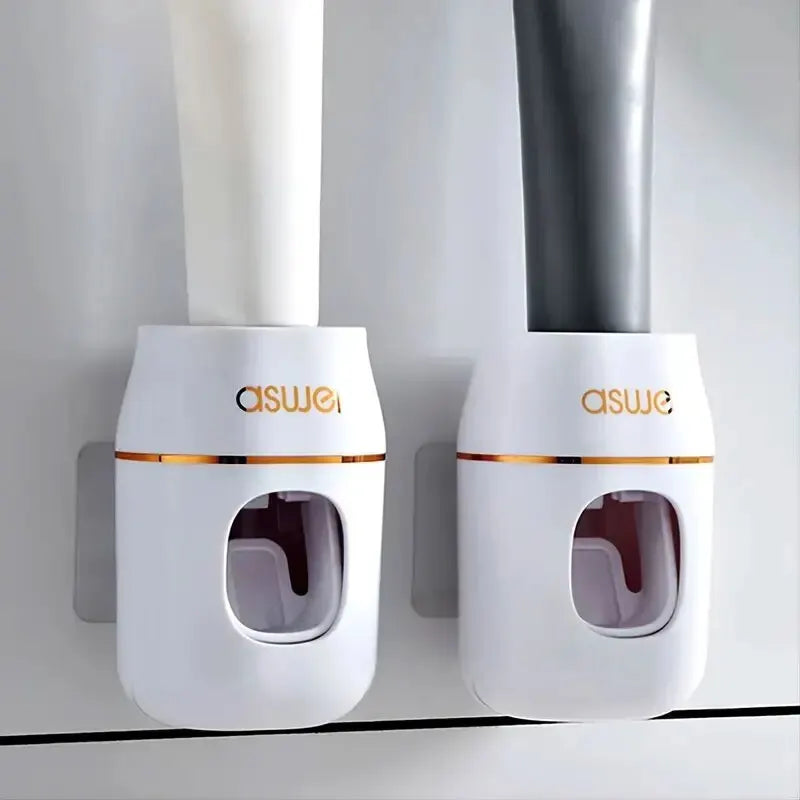 1pc Automatic Toothpaste Squeezer & Storage Rack - Easy Refills