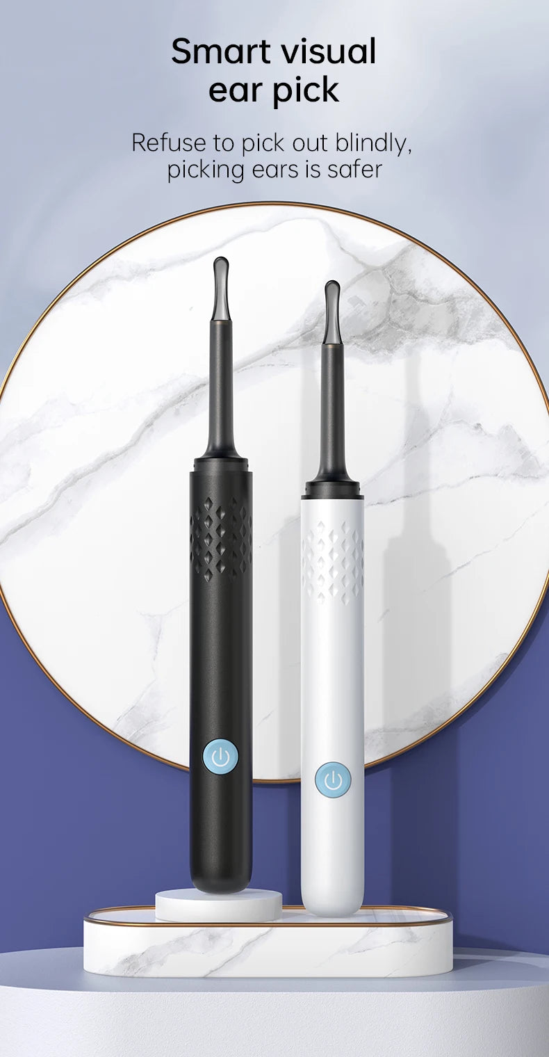 WIFI Ear Cleaner Otoscope Camera - 6 LED, 500W HD Video Ear Wax Removal Tool