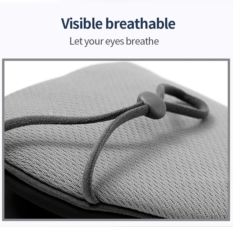 Korean Style Ice Silk Sleeping Eye Mask – Dual Use, Adjustable & Light Blocking