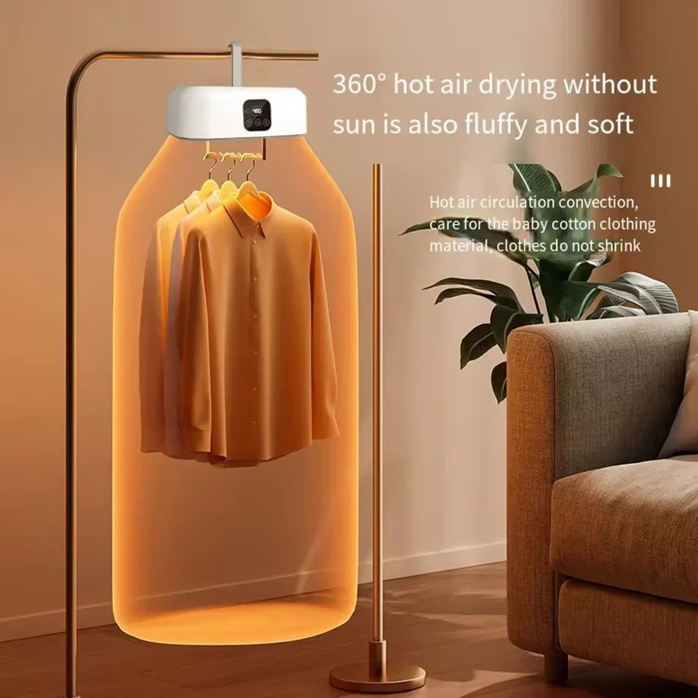 Portable Smart Foldable Clothes Dryer – Home, Baby, Travel & Dorm Use