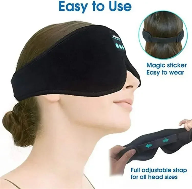 3D Eye Mask with Bluetooth Music & HD Speakers – Sleeping Headphones