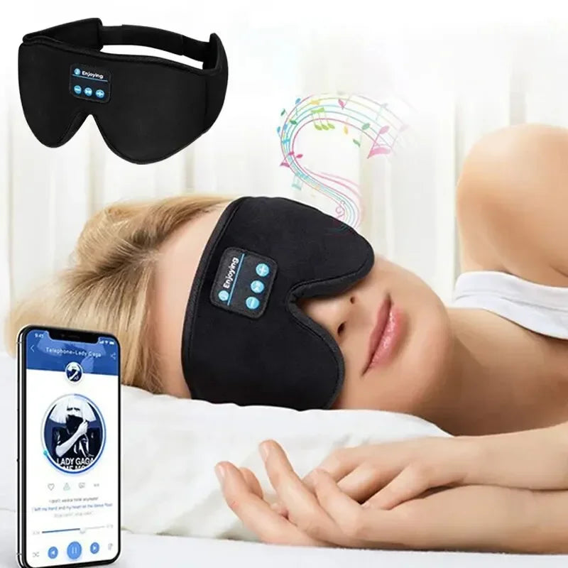 3D Eye Mask with Bluetooth Music & HD Speakers – Sleeping Headphones