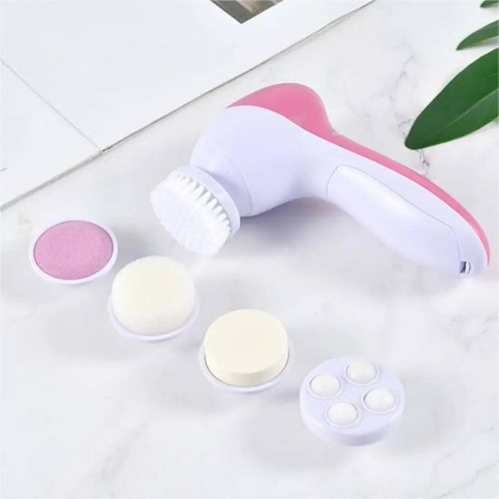 5-in-1 Facial Cleanser & Pore Massager - Portable Electric Beauty Tool