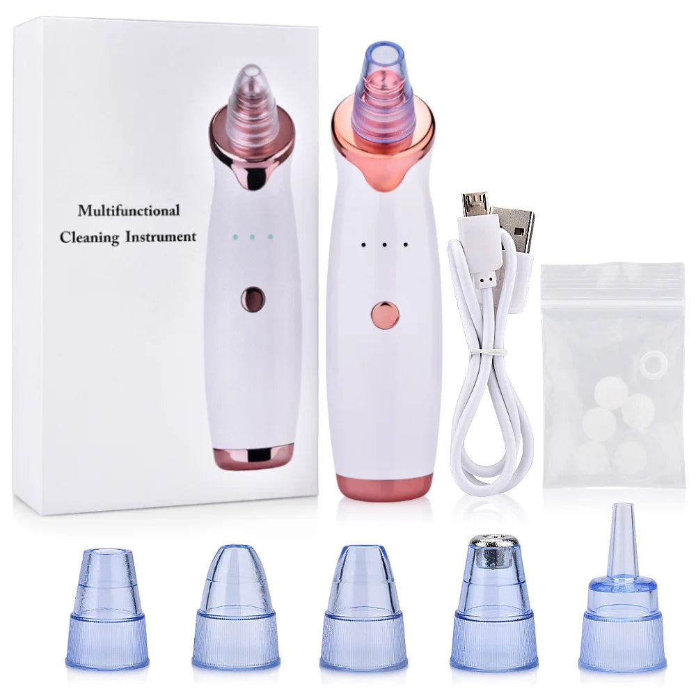 Blackhead Remover & Pore Vacuum Suction Tool - Acne & Facial Dermabrasion