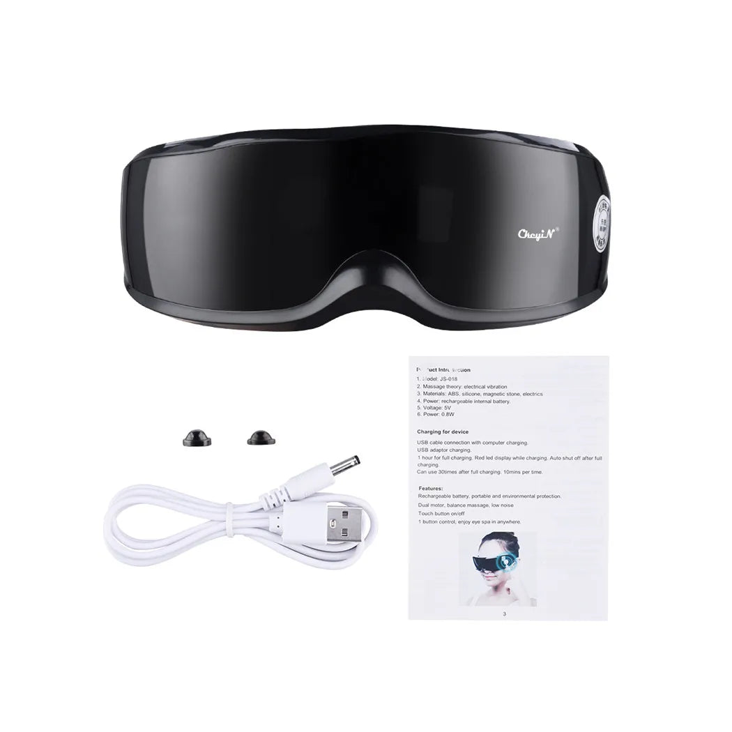 Smart Eye Massager with Magnetic Therapy - 9 Modes for Eye Fatigue Relief & Puffiness Reduction