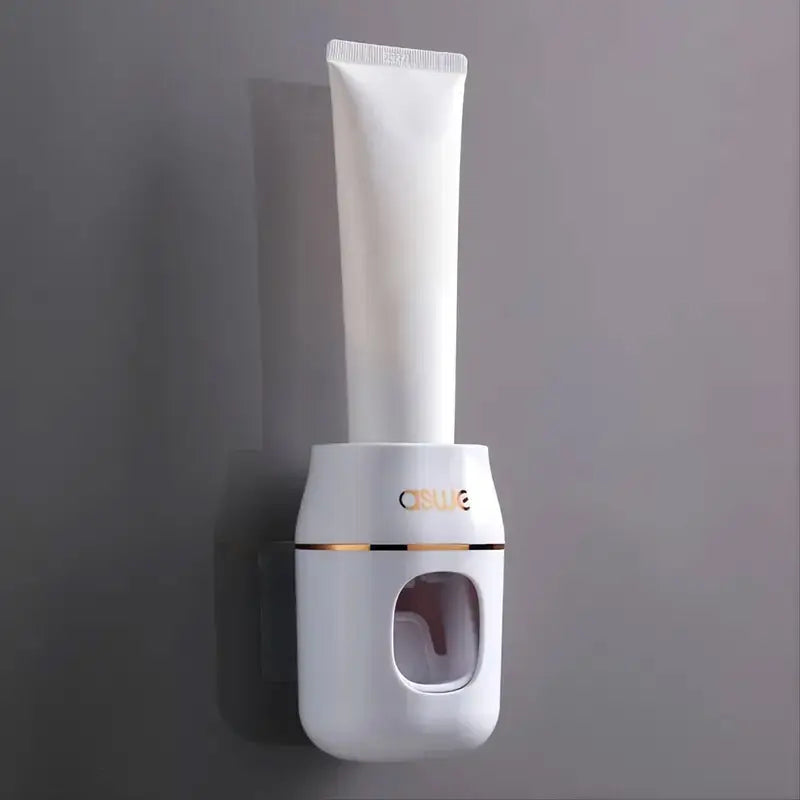 1pc Automatic Toothpaste Squeezer & Storage Rack - Easy Refills