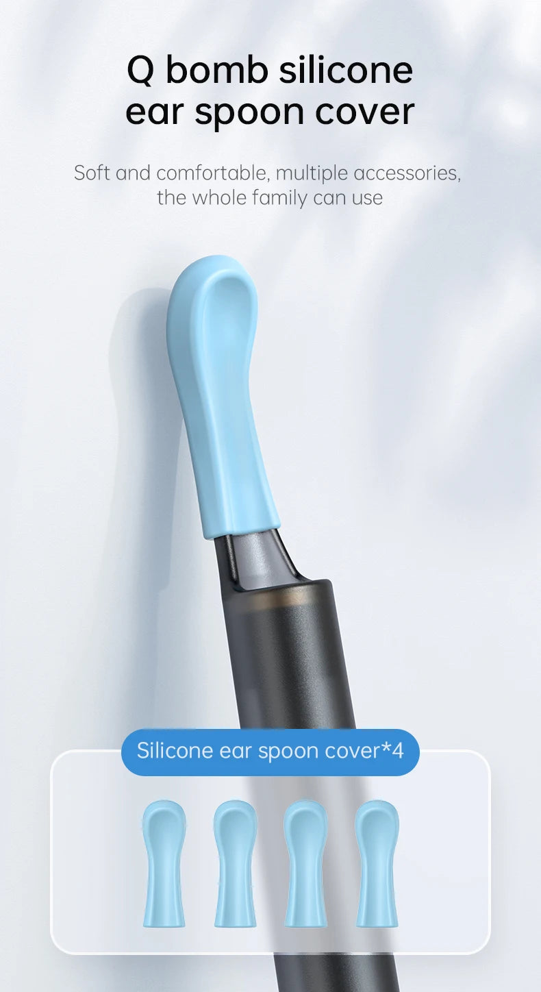 WIFI Ear Cleaner Otoscope Camera - 6 LED, 500W HD Video Ear Wax Removal Tool