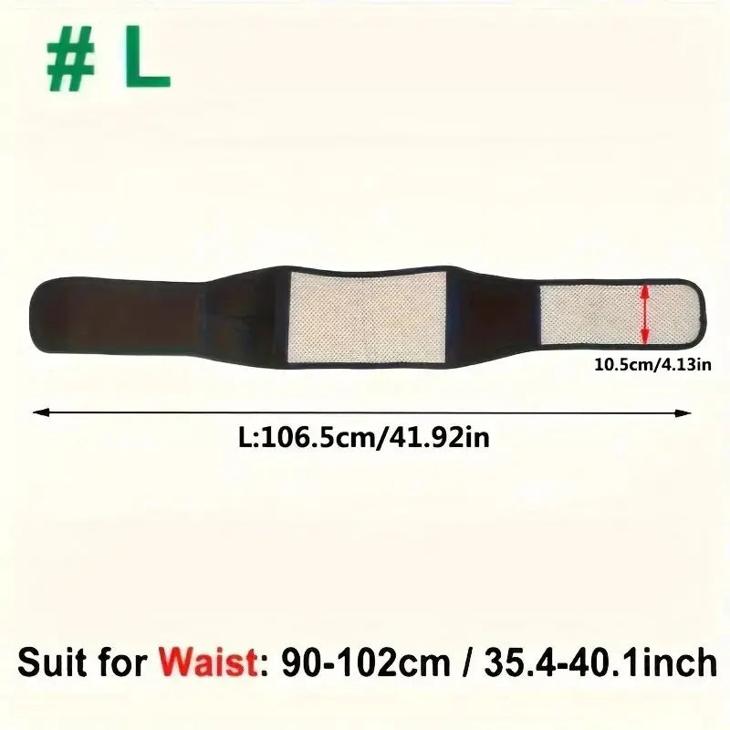 Adjustable Self-Heating Magnetic Therapy Back & Waist Support Belt