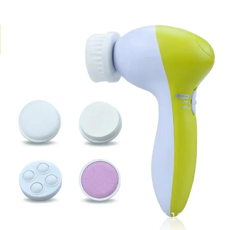 5-in-1 Facial Cleanser & Pore Massager - Portable Electric Beauty Tool