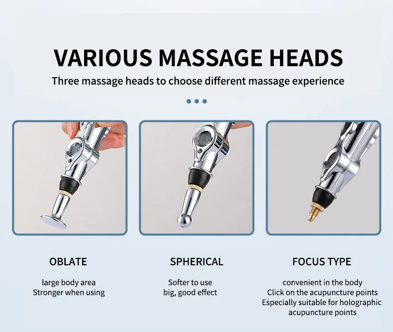 Electronic Acupuncture Meridian Massage Pen - Energy Point Therapy Tool for Pain Relief
