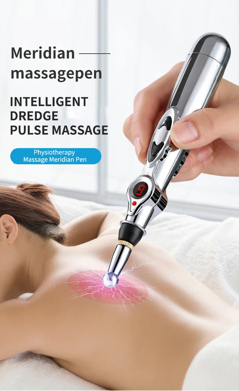 Electronic Acupuncture Meridian Massage Pen - Energy Point Therapy Tool for Pain Relief