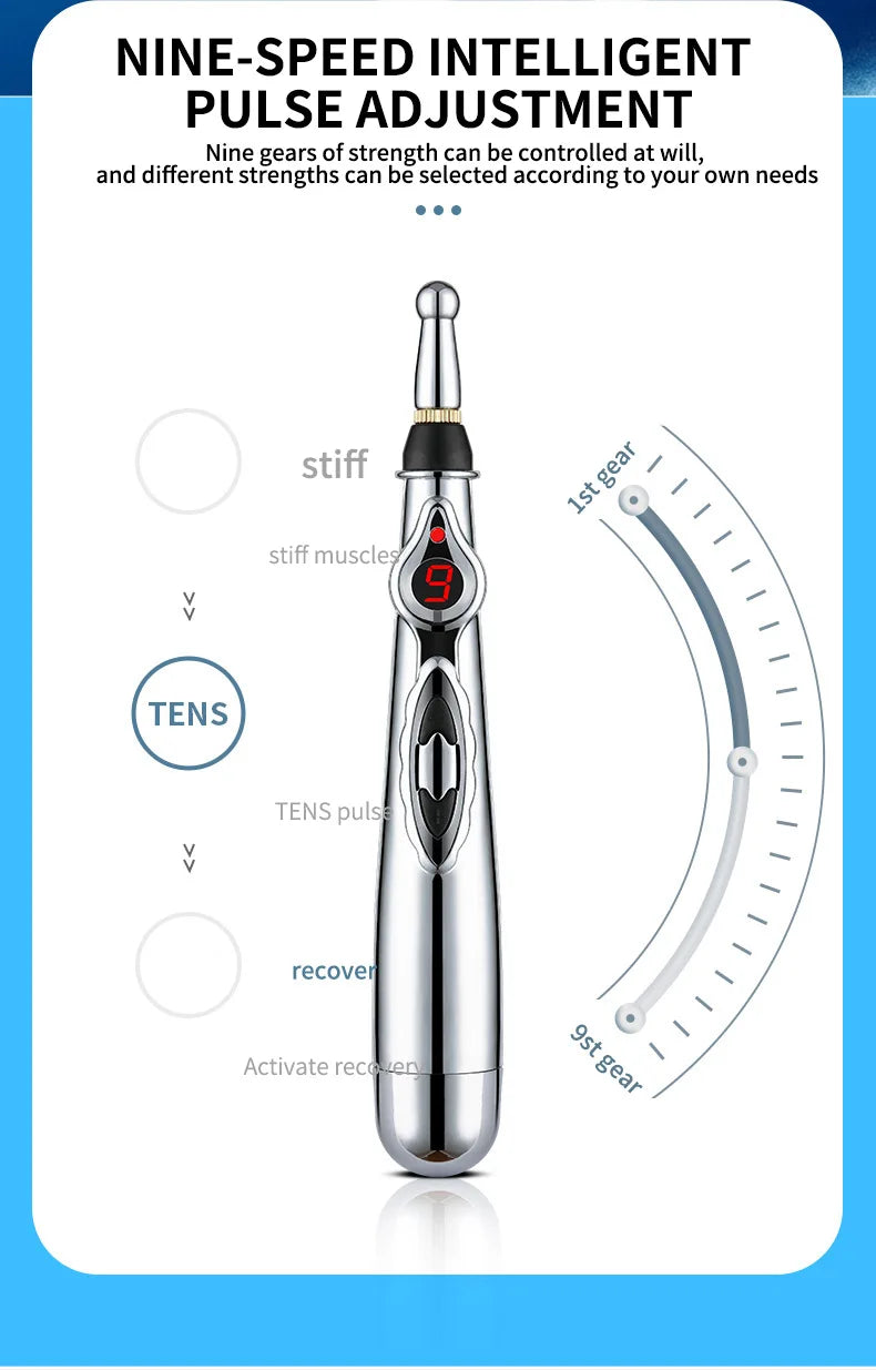 Electronic Acupuncture Meridian Massage Pen - Energy Point Therapy Tool for Pain Relief