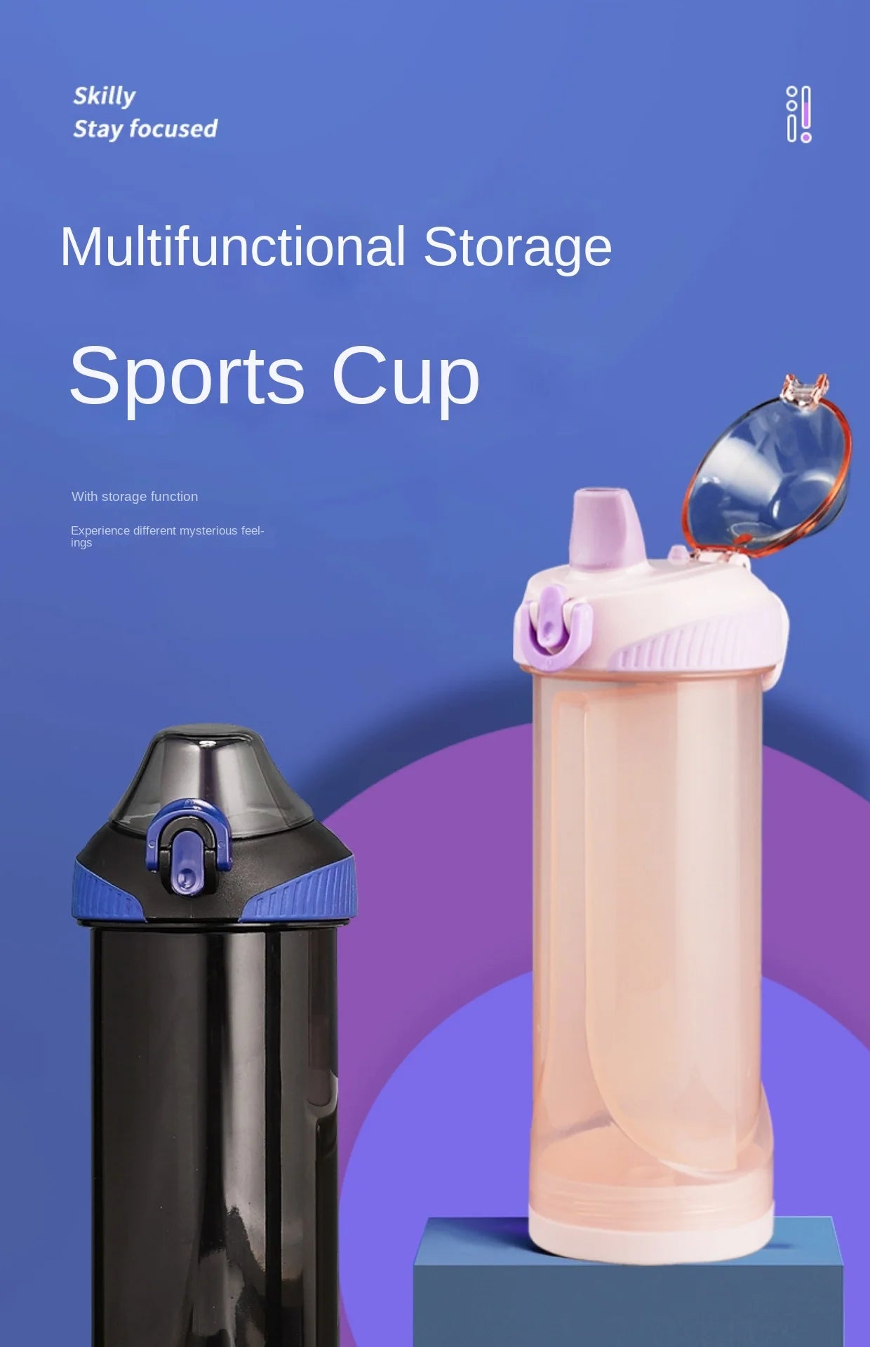 750ml Diversion Water Bottle | Secret Stash & Pill Organizer