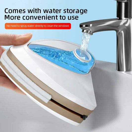 Magnetic Glass Window Cleaner - Double-Layer Wiper for Home Use