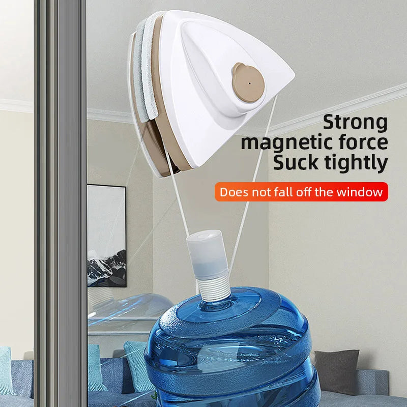 Magnetic Glass Window Cleaner - Double-Layer Wiper for Home Use