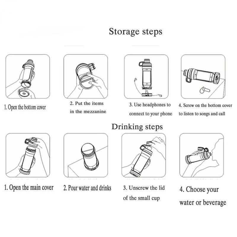 750ml Diversion Water Bottle | Secret Stash & Pill Organizer