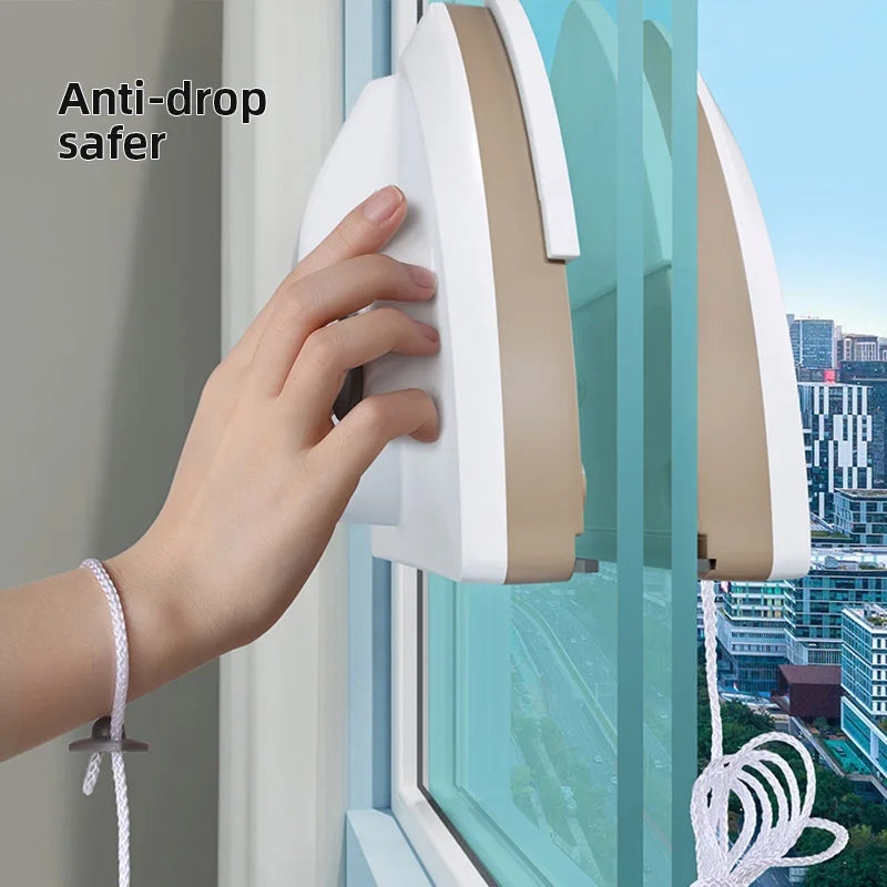 Magnetic Glass Window Cleaner - Double-Layer Wiper for Home Use