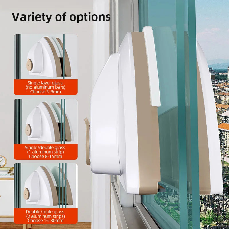 Magnetic Glass Window Cleaner - Double-Layer Wiper for Home Use