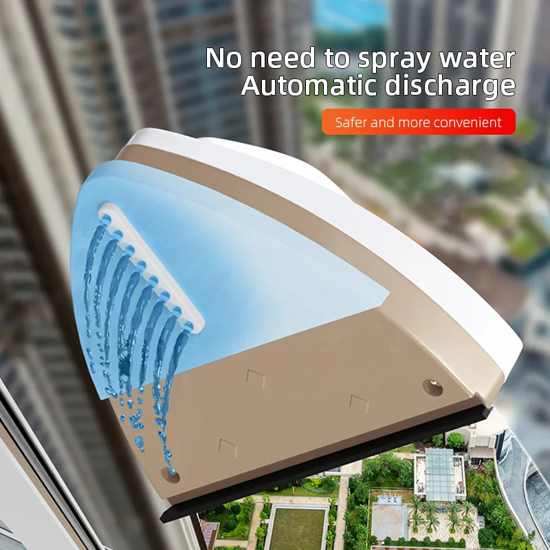 Magnetic Glass Window Cleaner - Double-Layer Wiper for Home Use
